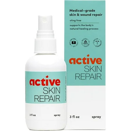 Active Skin Repair Spray - Natural & Non-Toxic First Aid Healing Ointment & Spray for Minor Cuts, Wounds, Scrapes, Rashes, Sunburns, and Other Skin Irritations (Single, 3 oz Spray) | Walmart (US)