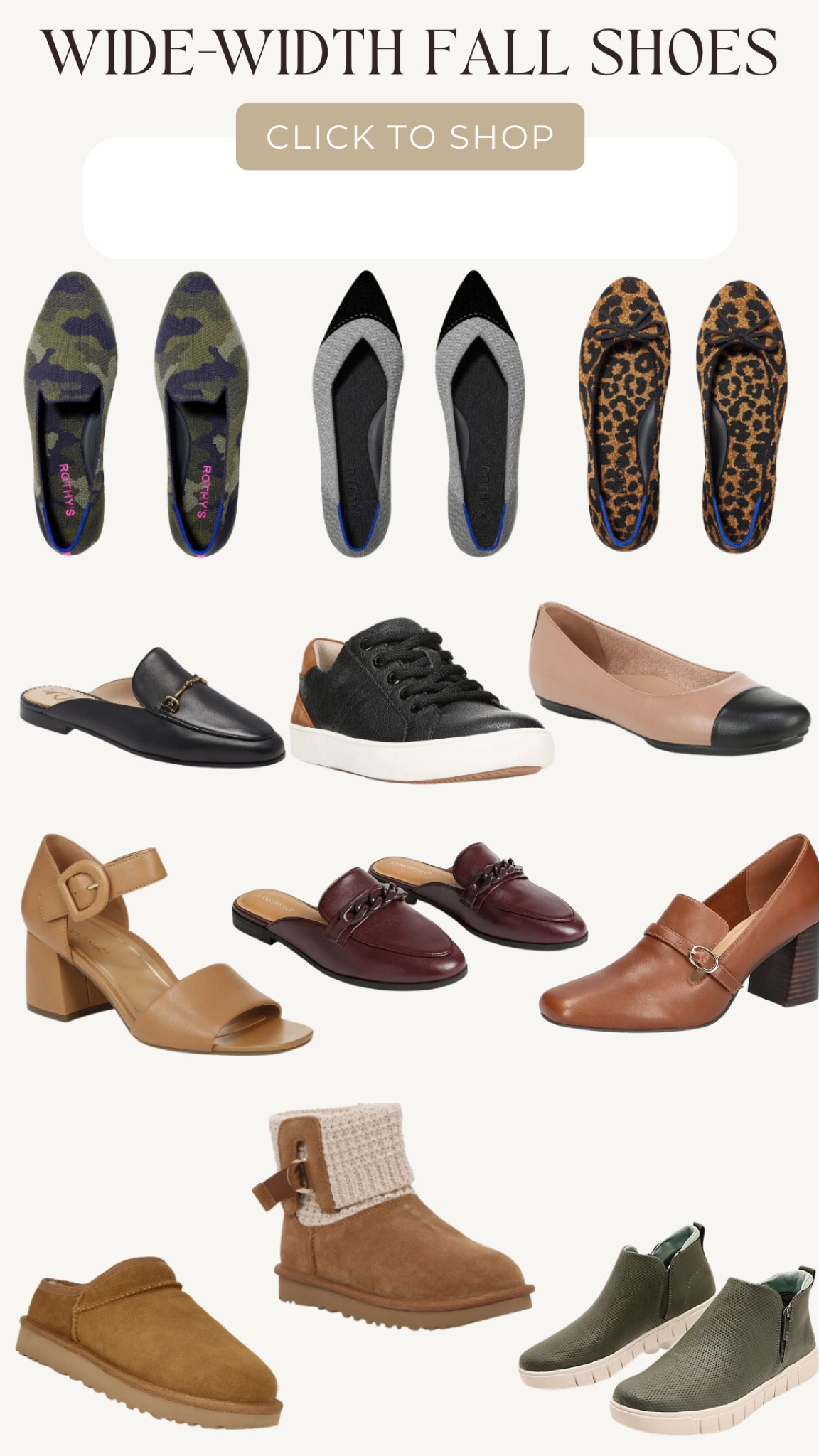 Up your shoe wardrobe this fall with my wide width shoe picks. 



#LTKshoecrush #LTKplussize #LTKfindsunder100