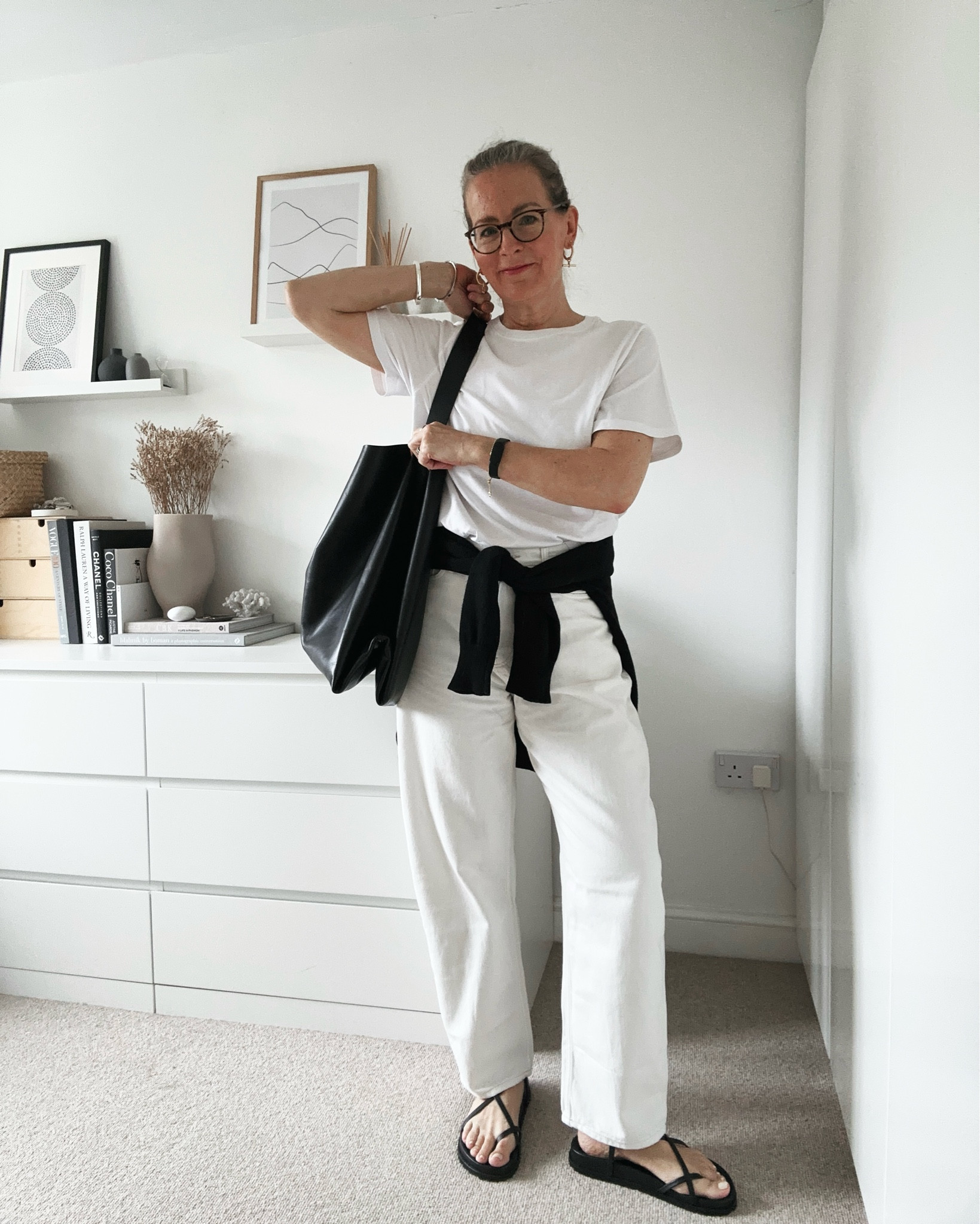 Simple black & white outfit for summer… and a habit of dressing like my home 🖤🤍

#LTKuk #LTKover50style #LTKsummer