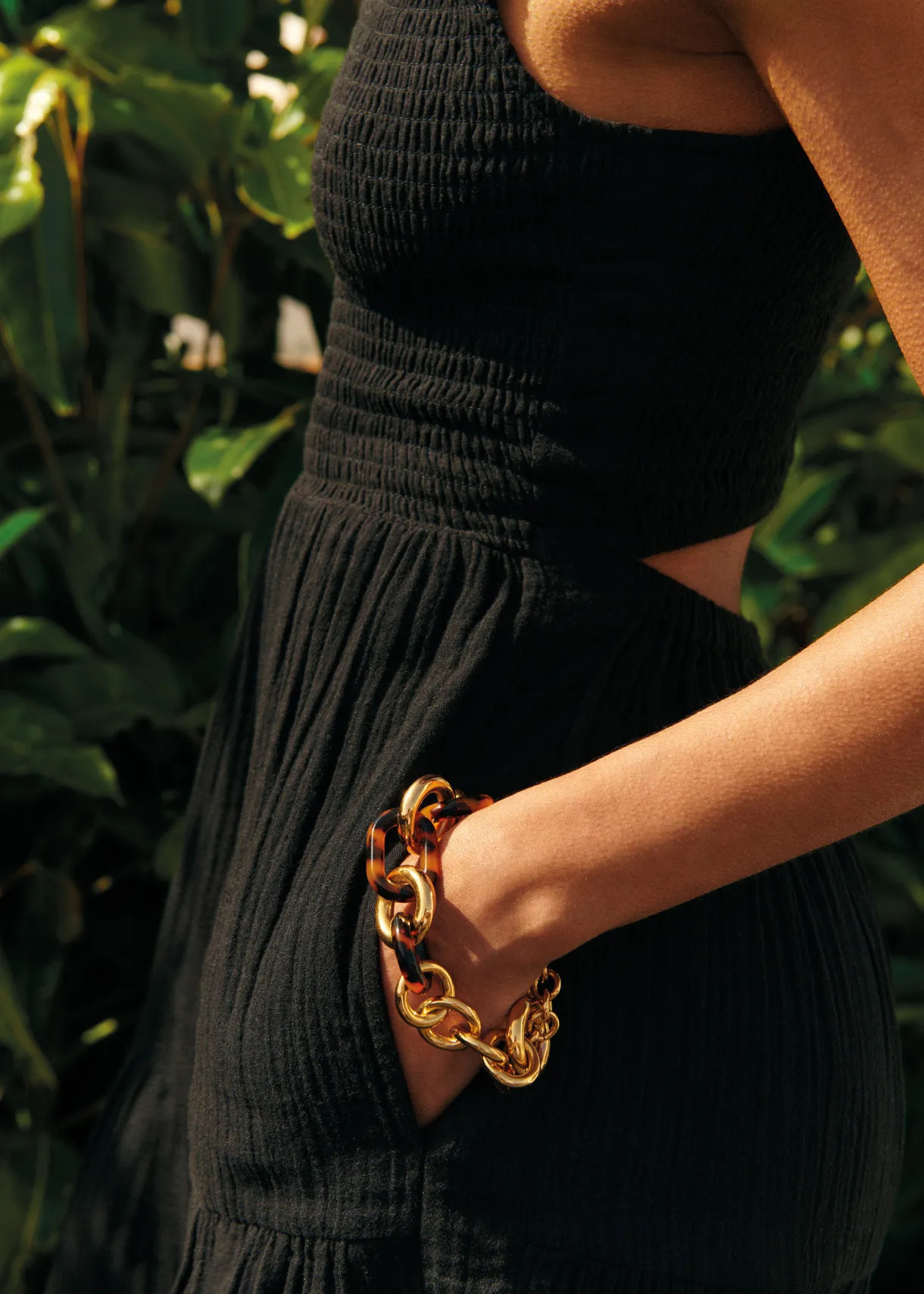 Cheesecloth Shirred Halterneck Maxi Dress | ME + EM