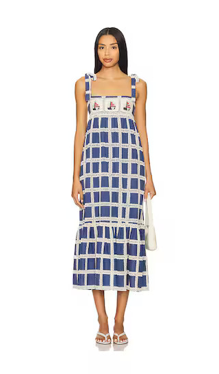 Marlin Dress in Blue Crochet | Revolve Clothing (Global)