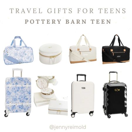 Get your tweens and teens a practical gift that you can also personalize! Pottery Barn Teen has several of their suitcases and jewelry cases on sale now!  Grab one of these for the holidays and fill with travel accessories, a toiletry bag or even an airline gift card. 

#PotteryBarn Teen #kidsluggage #tweengifts

#LTKGiftGuide #LTKtravel #LTKkids