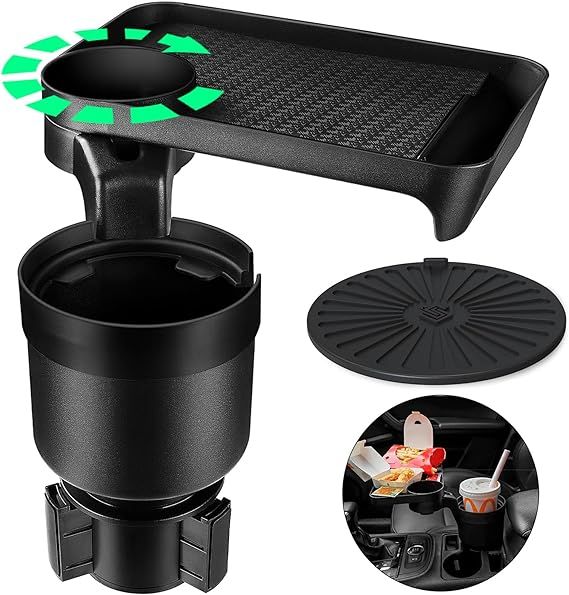 Cup Holder Tray for Car, Drink Holder Expander Compatible with Yeti 20/26/30 oz Hydro Flasks 32/4... | Amazon (US)