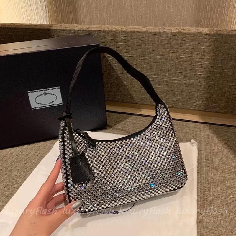 Diamond Women Shoulder Bag 2022 New Crystal Handbags Summer Fashion Underarm Purses Luxury Totes ... | DHGate
