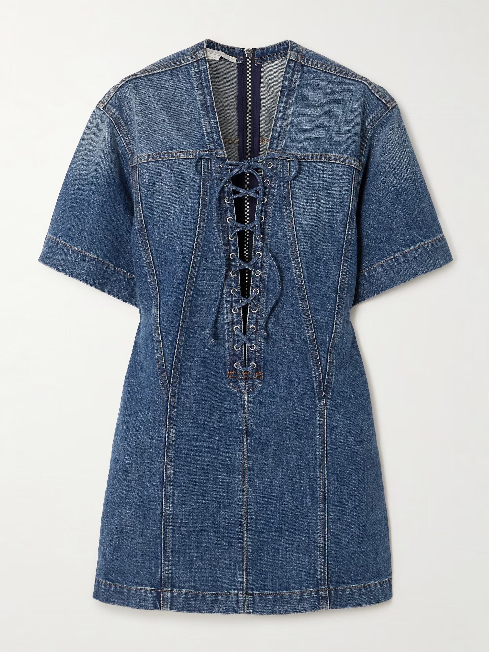 STELLA MCCARTNEYDenim mini dress | NET-A-PORTER (US)