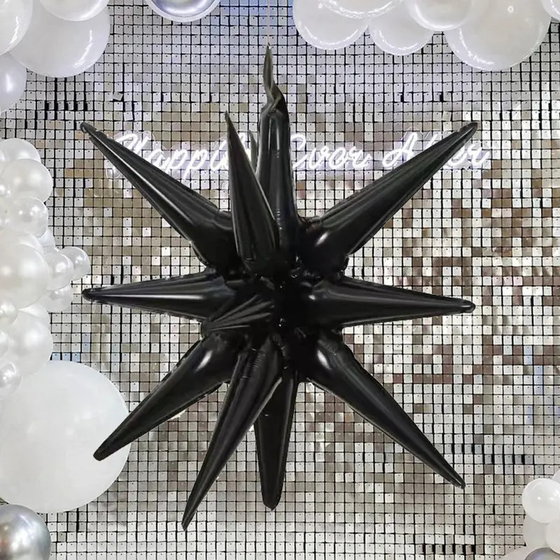 22 Inch Black Star-Shaped Aluminum Foil Balloon - Perfect for Birthday & New Year Party Decoratio... | Temu Affiliate Program