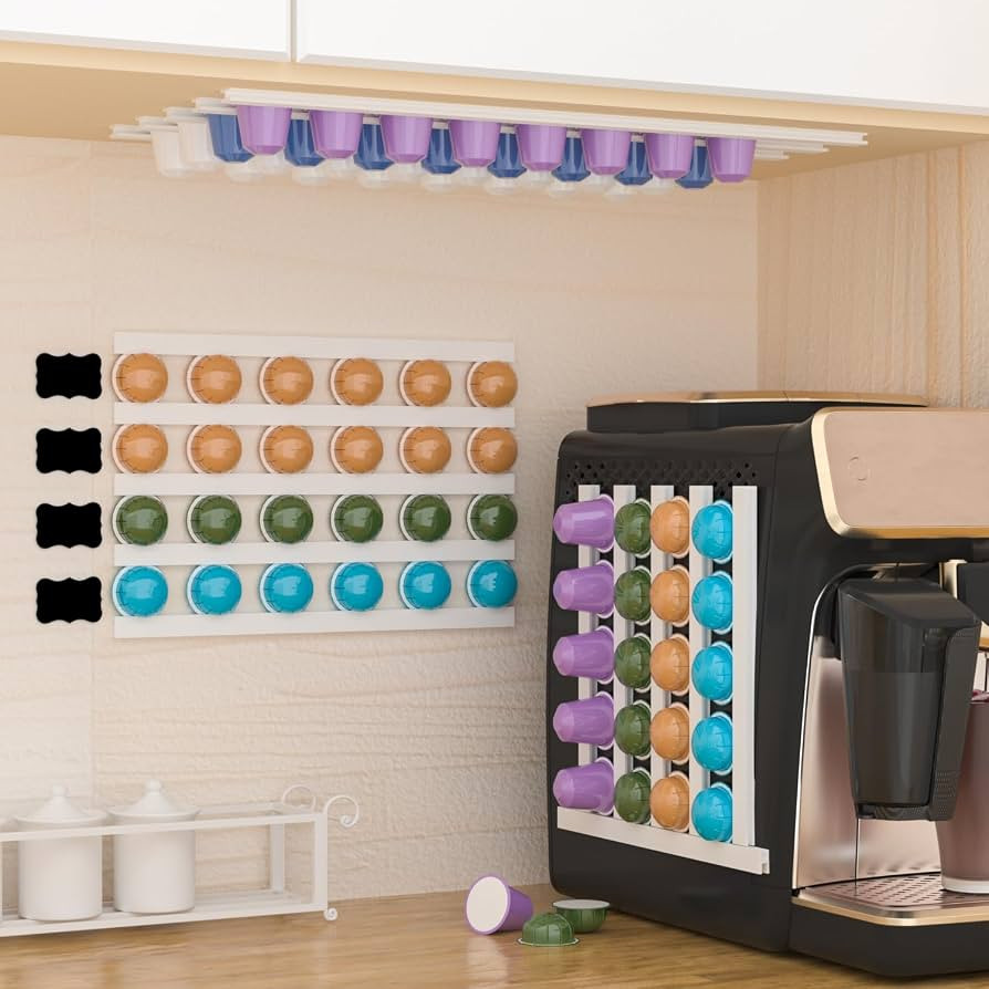 K Cup Holder Self-Adhesive Mounted Coffee Pod Stands, Suitable for a Variety of Scenarios and a V... | Amazon (US)