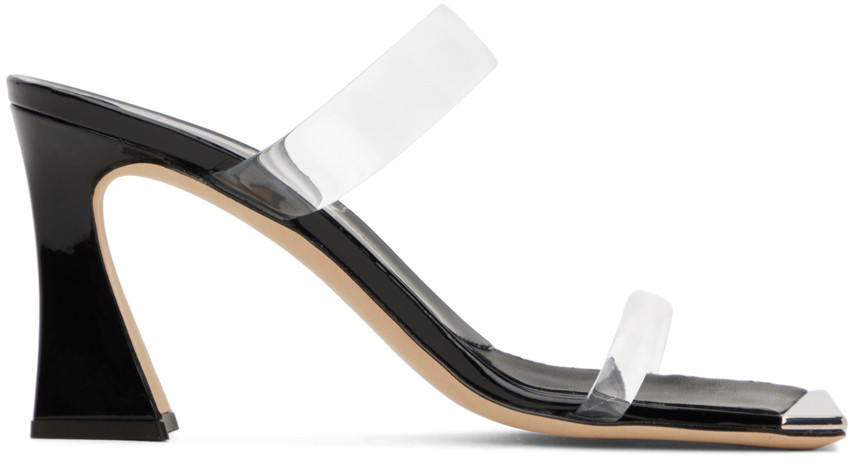 Giuseppe Zanotti Black Flaminia 85 Heeled Sandals | SSENSE