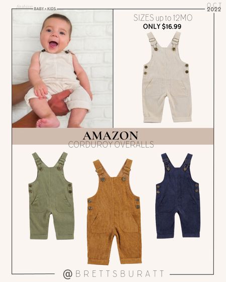 Amazon corduroy overalls for baby boy // boy outfit, toddler boy, baby boy, fall fashion

#LTKbaby #LTKkids #LTKstyletip