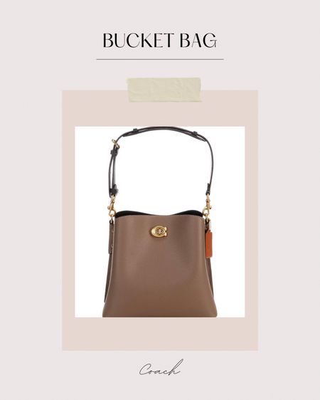Coach Willow Leather Pebble Bucket bag 🤎👜 

#LTKSeasonal #LTKitbag #LTKworkwear