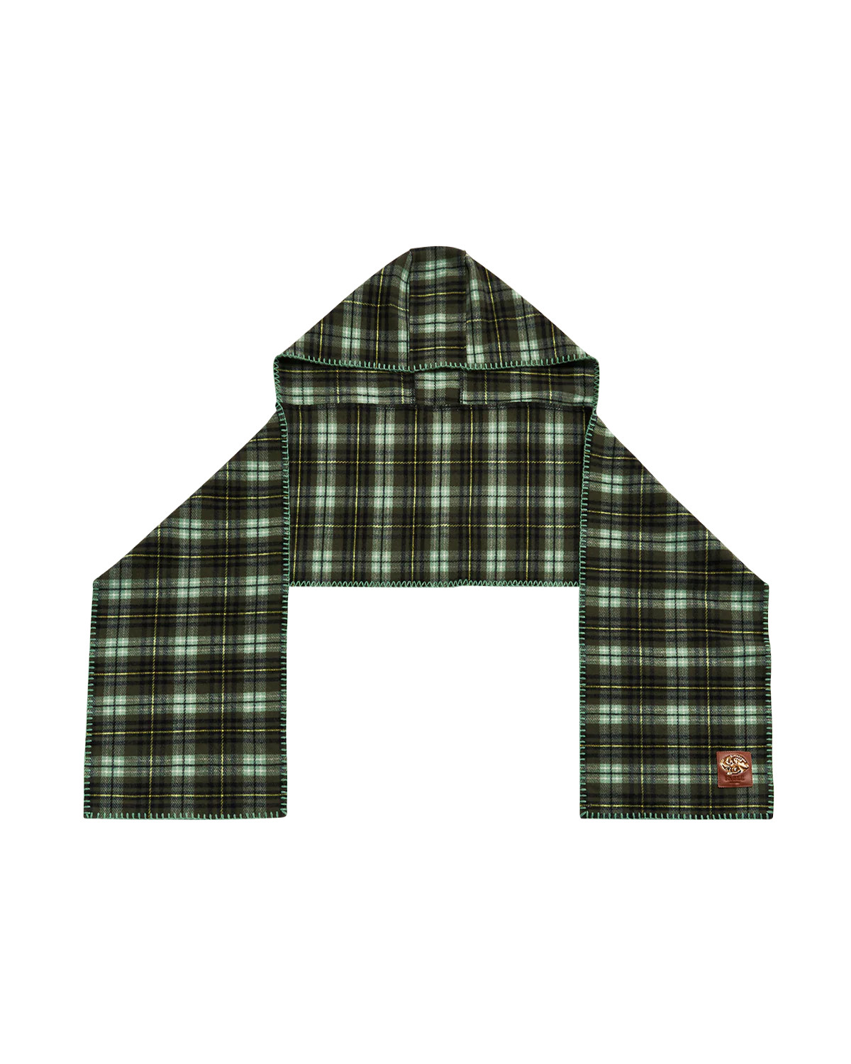 Green Hooded Scarf | Fable England