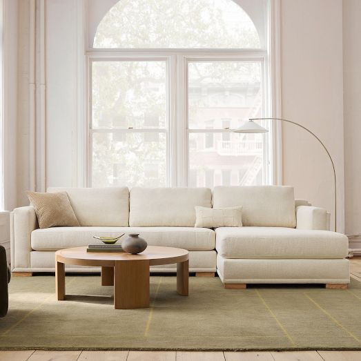 Nassau High Back 2-Piece Chaise Sectional (127") | West Elm (US)
