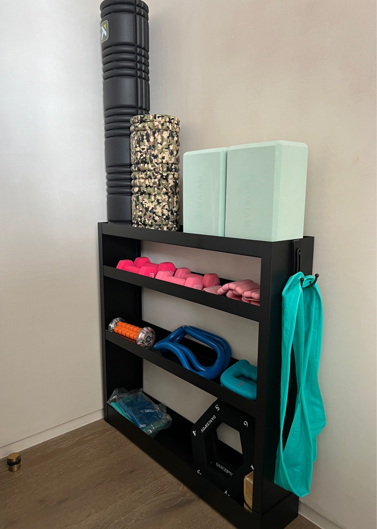 The gym nook, organized ✨

#LTKHome #LTKFitness #LTKActive