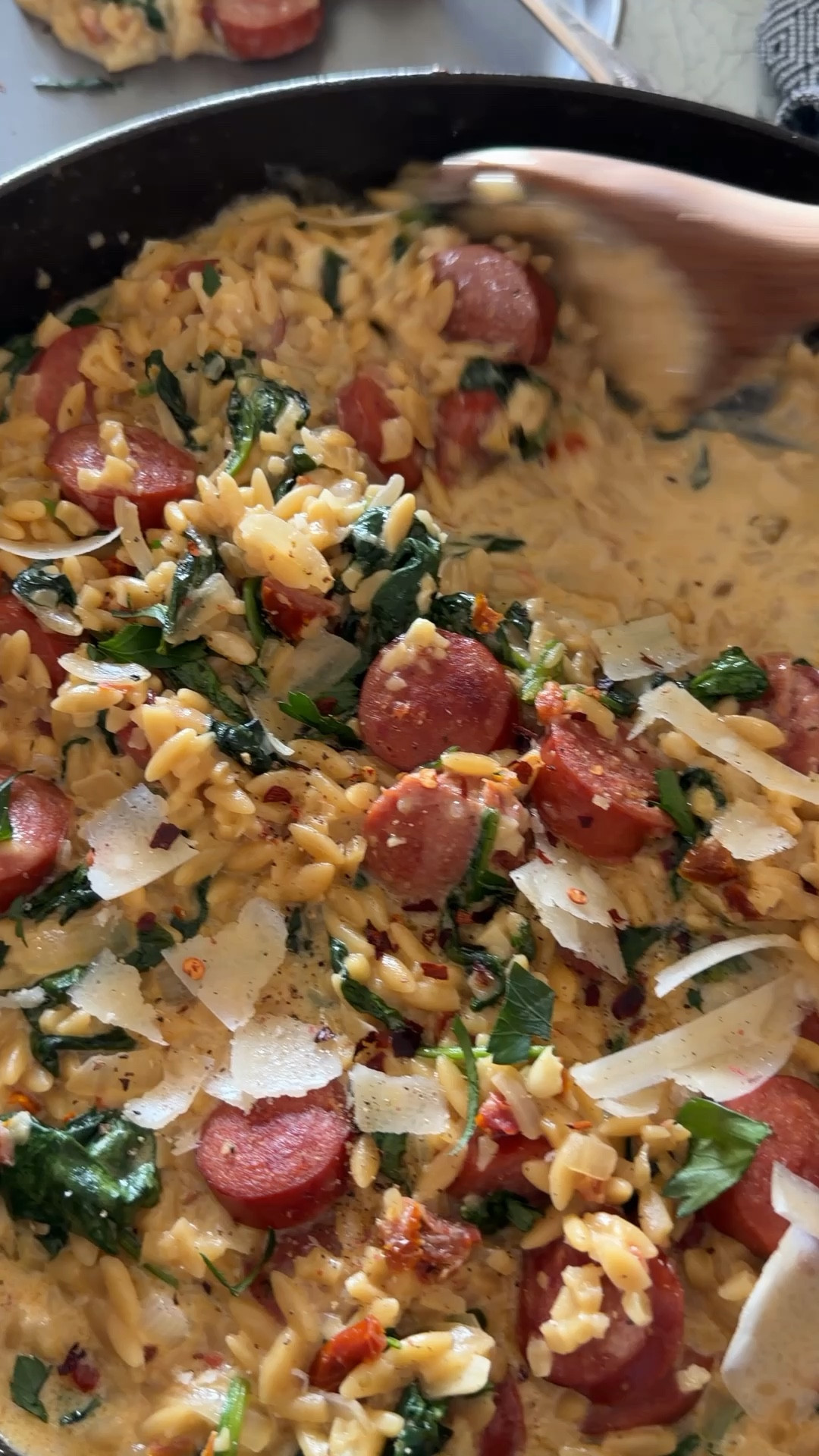 Dinner that tastes like effort… without requiring much of it. Creamy Italian sausage + orzo = weeknight hero. My recipe essentials. 

#LTKHome #LTKmomlife #LTKfoodie