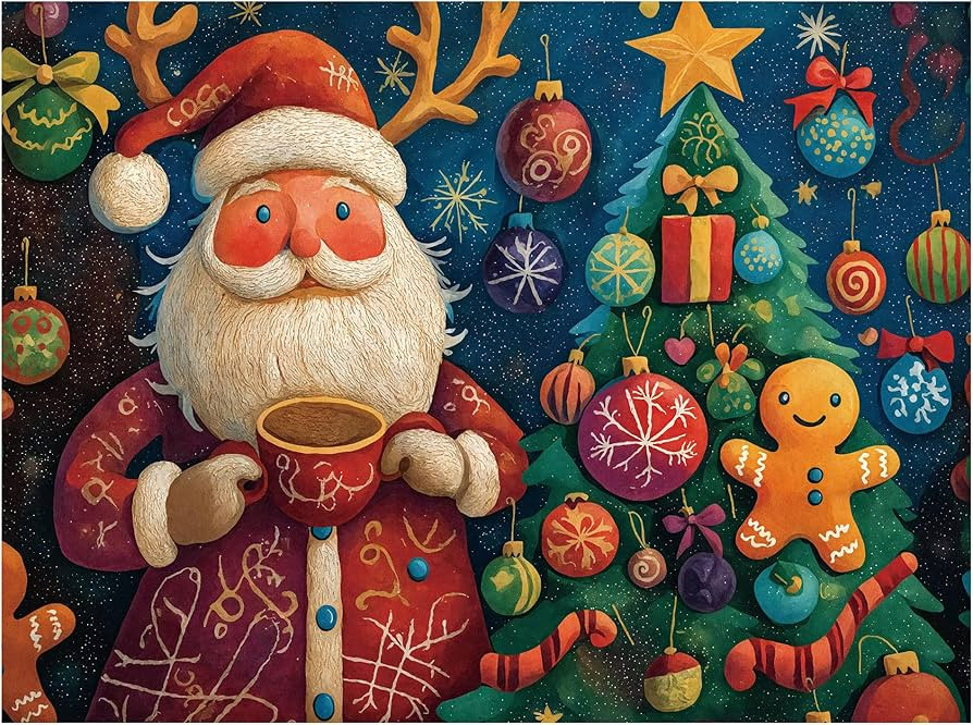 Jigsaw Puzzles for Adults 1000 Pieces, Santa Claus Puzzles, Challenging Funny Game with Family Fr... | Amazon (US)