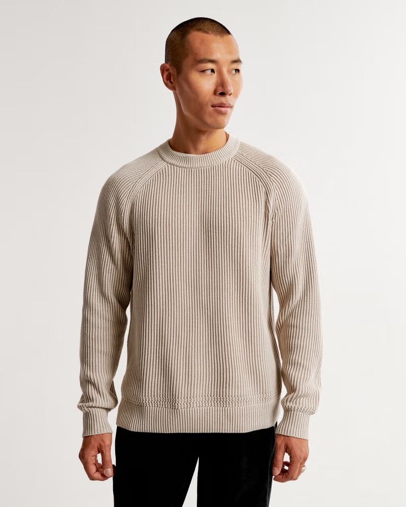 Plated Crew Sweater | Abercrombie & Fitch (US)