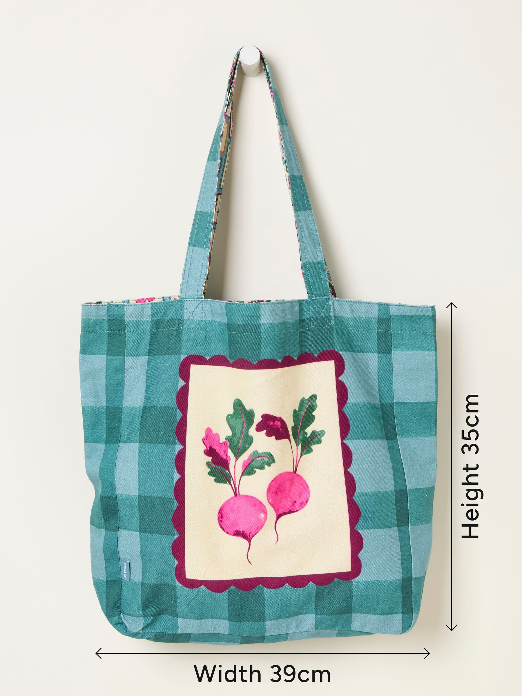 Multi Beetroot Reversible Tote Bag | Fat Face
