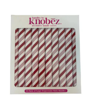 NEW Large Peppermint Stick Handlez | Knobēz