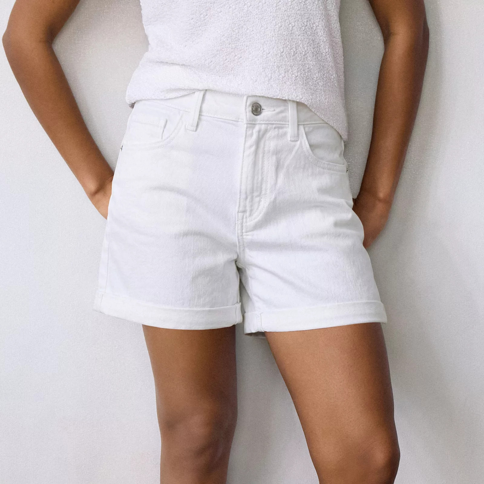 Women's LC Lauren Conrad High Rise 5-Inch Rolled Cuff Shorts | Kohl's