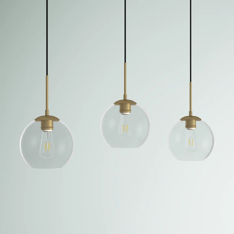 Snead 3 - Light Kitchen Island Globe Pendant | Wayfair North America