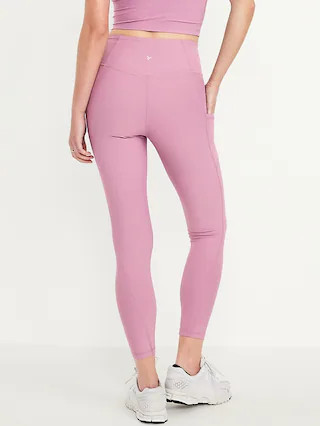 High-Waisted PowerSoft 7/8 Pocket Leggings | Old Navy (US)