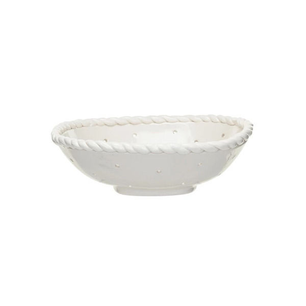 Corynn Stoneware Colander with Hand-Twisted Edge | Scout & Nimble