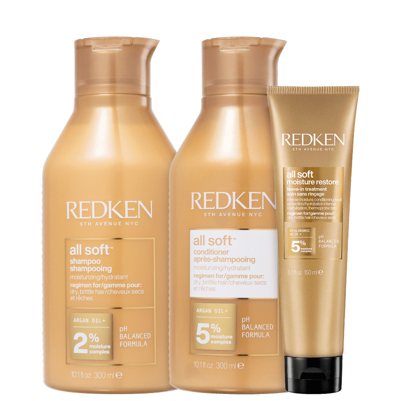 Kit Redken All Soft Moisture Restore Trio (3 Produtos) | Beleza Na Web (BR)