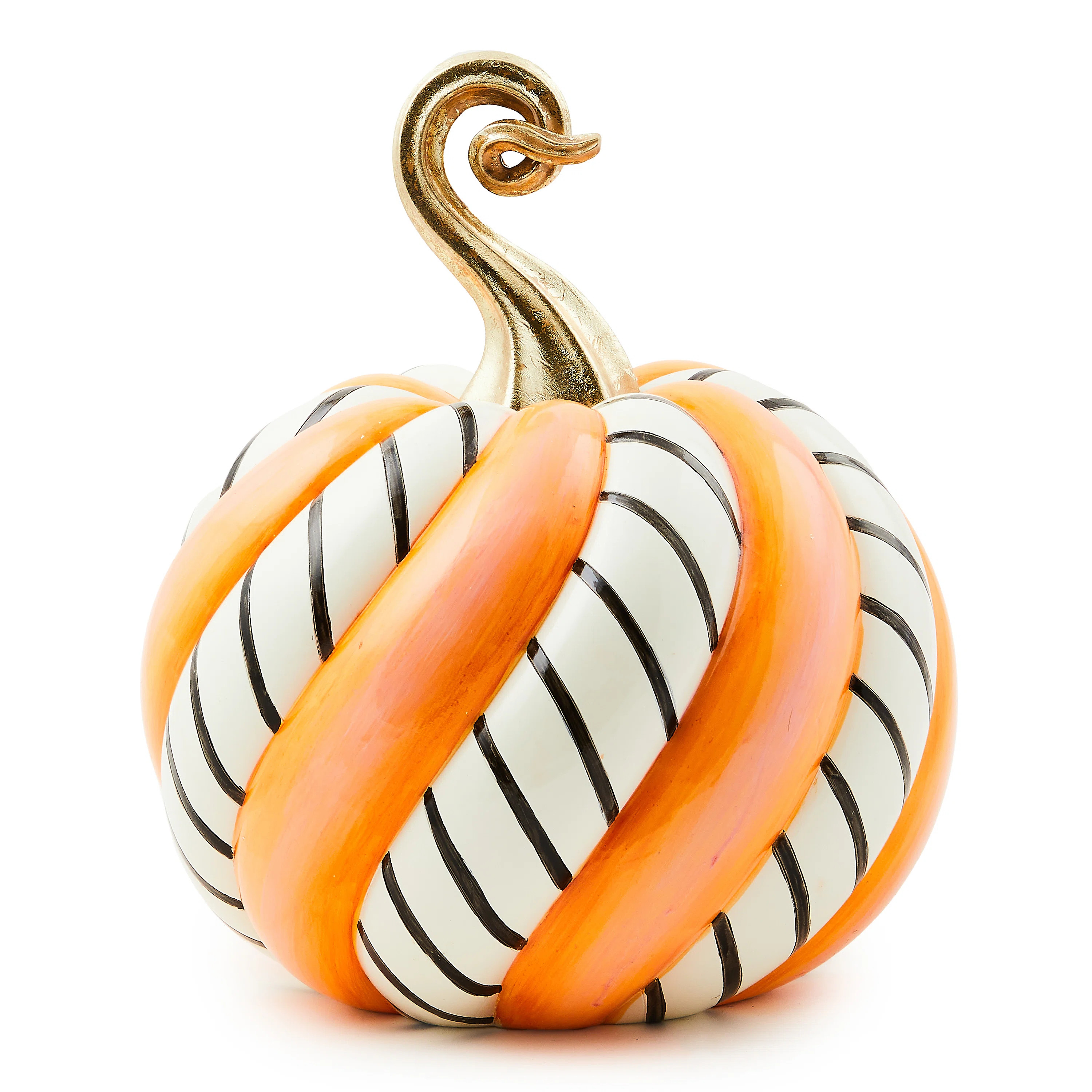 MacKenzie-Childs Trick Or Treat Candy Swirl Medium Pumpkin | Wayfair | Wayfair North America