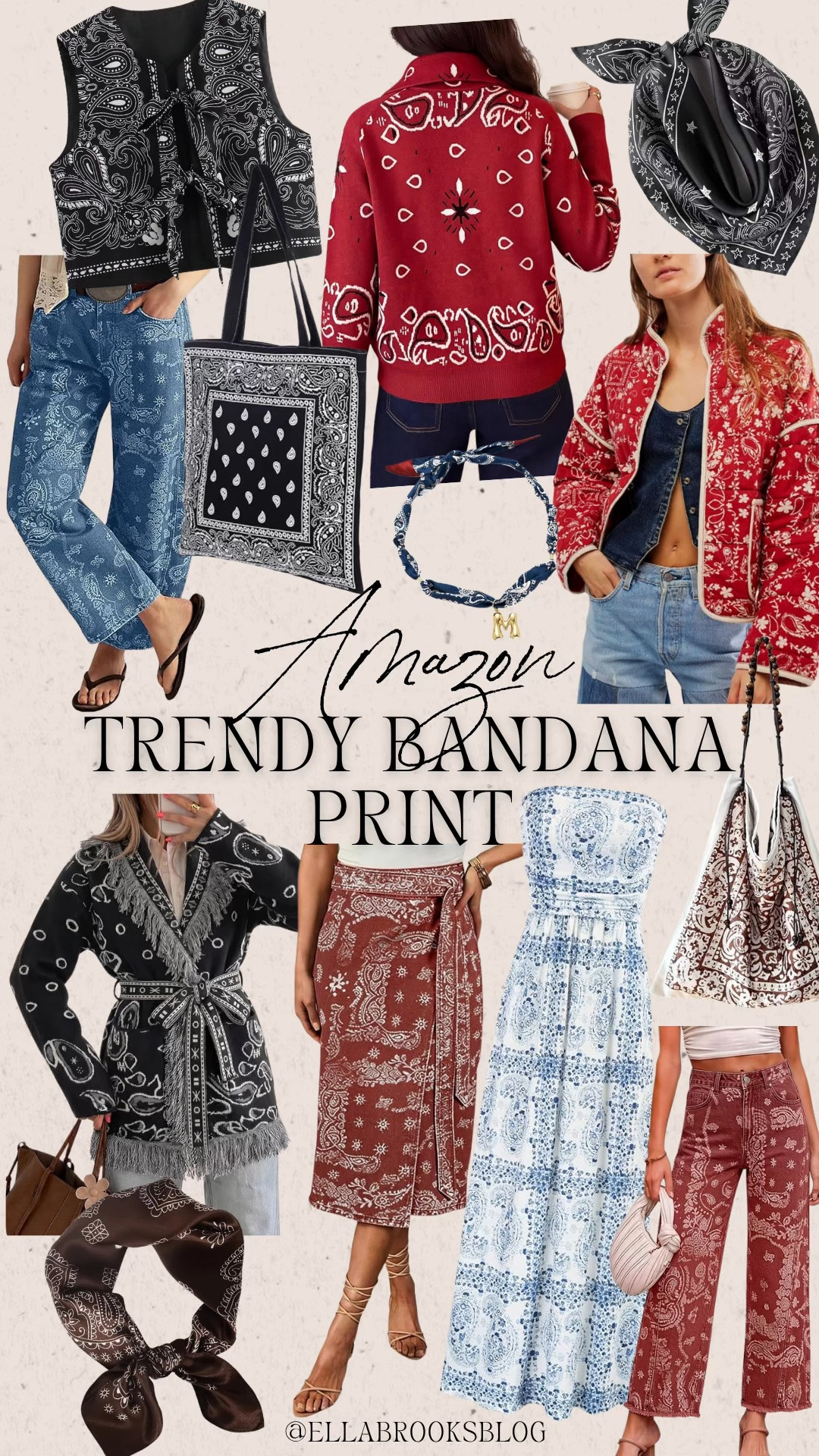Trendy bandana print styles from Amazon

Fall sweater, fringe cardigan, tote bag, quilted jacket, barrel jeans, silk scarf, fall trend

#LTKootd #LTKSeasonal