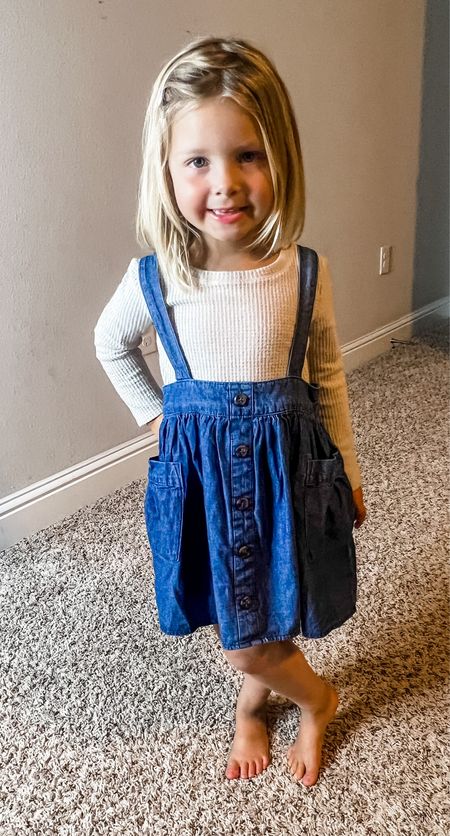 Cute style for toddlers! She wore this for family photos. #target #kidsfashion #kidsfalloutfit #denimdress #kidsdenim

#LTKfamily #LTKkids #LTKstyletip