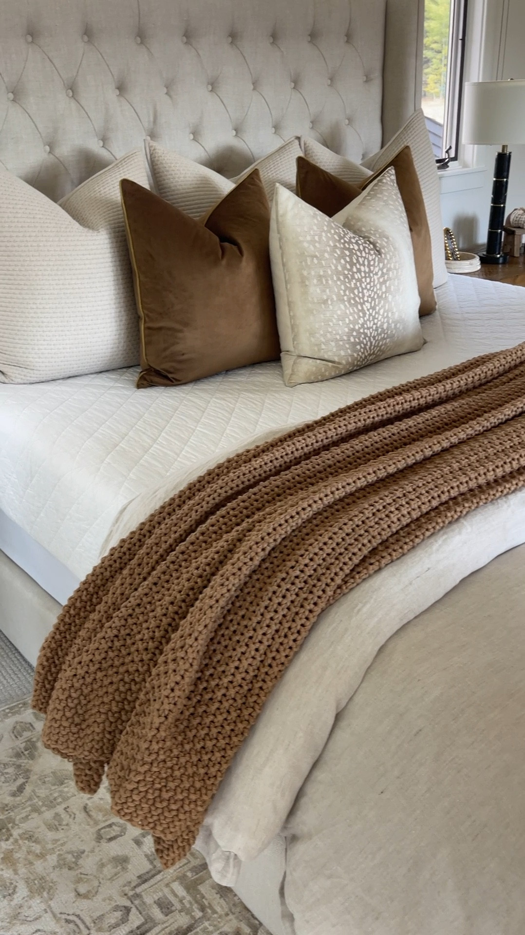 HOME \ new layered fall bedding - neutrals and browns! Finds from Amazon and Target 🤎🤎

Bed
Bedroom decor 
Pillows 

#LTKVideo #LTKSeasonal #LTKHome