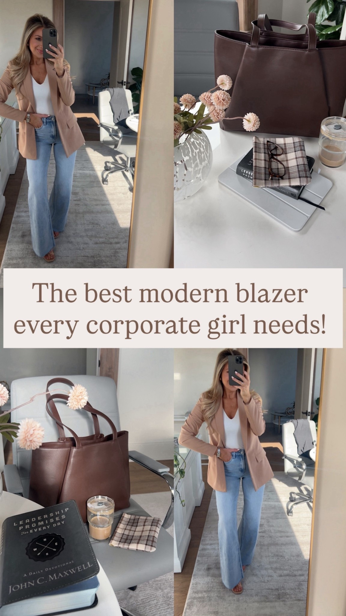 The best Amazon blazer I wear on REPEAT to the office! There’l are so many ways you can style this camel blazer. 

It’s the best quality. Be sure to size down if you’re wanting a more fitted look. I’m wearing the XXS. 

Camel blazer, spring outfits, blazer with jeans. Business casual outfit. 

#LTKWorkwear #LTKootd