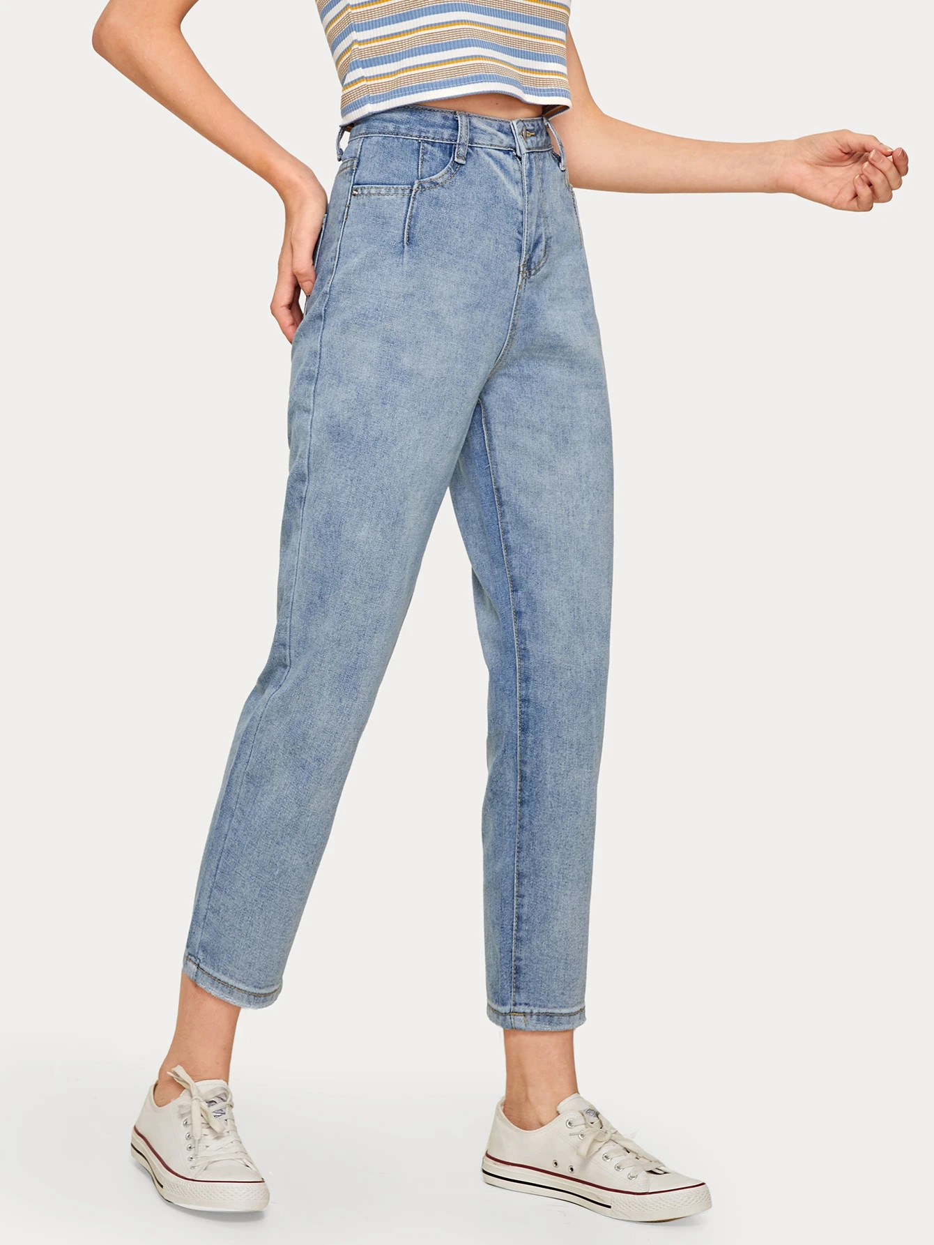 High-Rise Mom Jeans | SHEIN