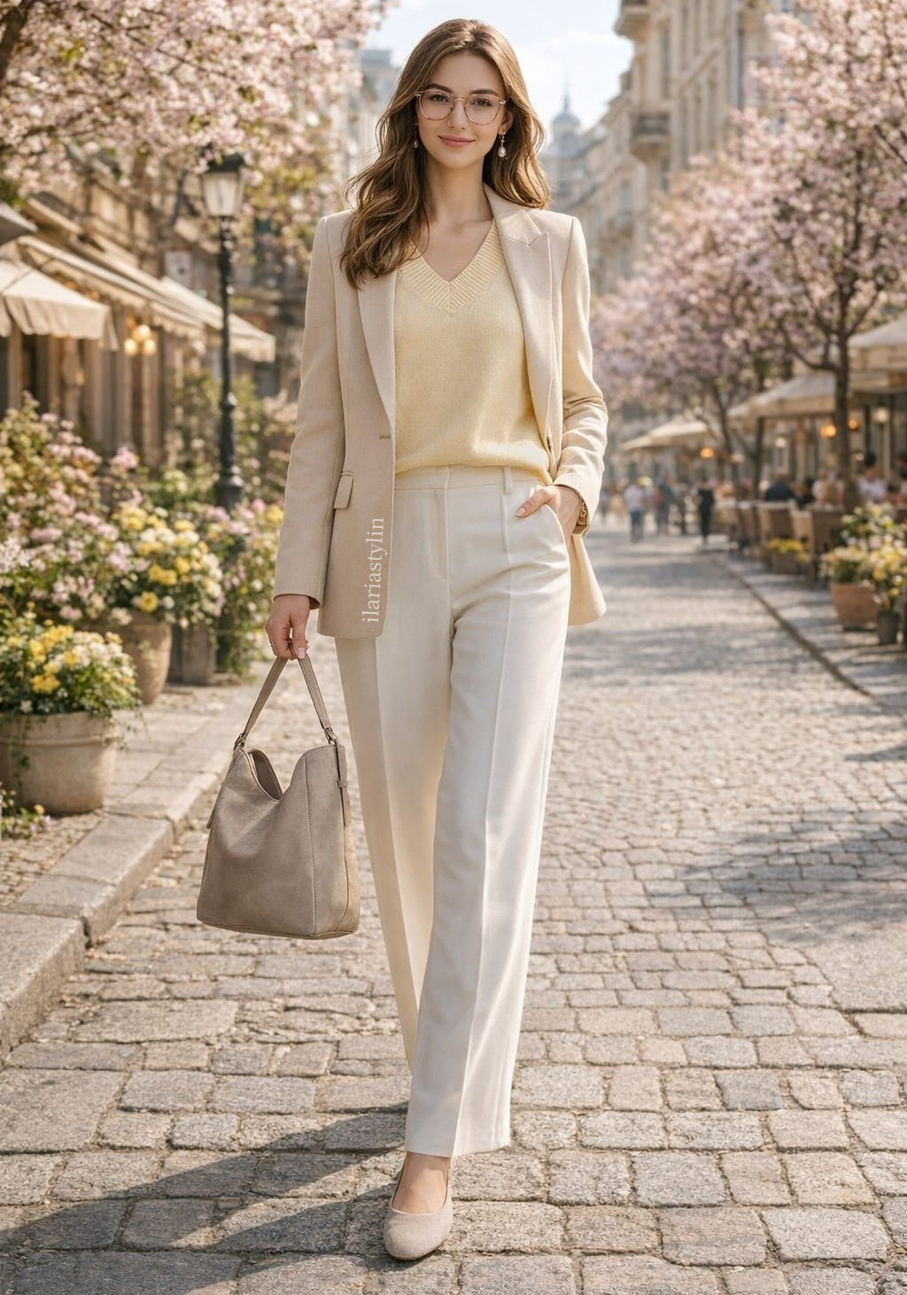 Soft creams with a touch of butter yellow 💛outfit ideas, spring outfit, beige blazer, v-neck sweater, yellow sweater, white pants, wide leg pants, dressmpants, linen blend pants, beige ballet flats, suede flats, beige bag, suede bag, shoulder bag, suede bag, casual outfit, casual chic outfit

#LTKSeasonal #LTKootd #LTKWorkwear