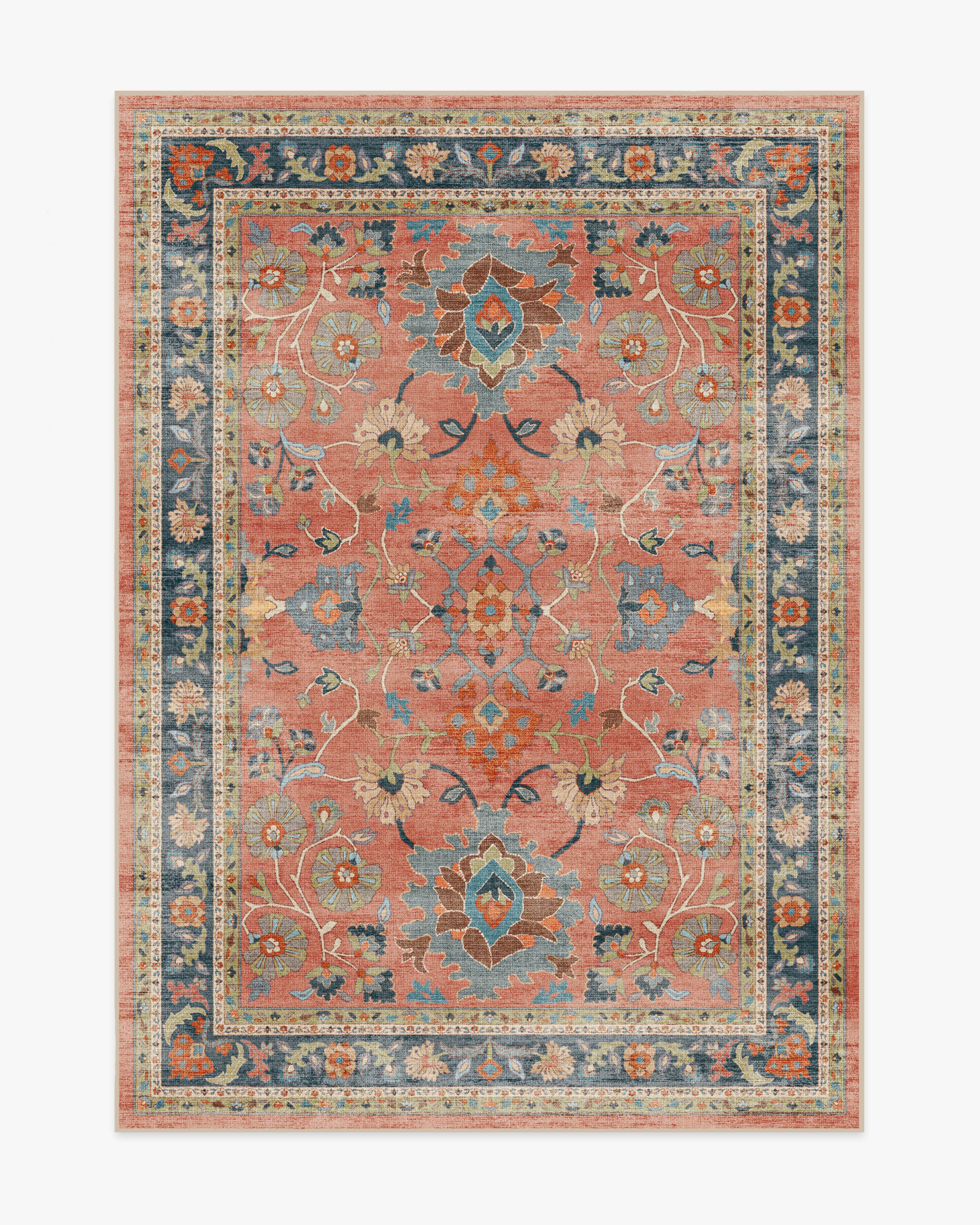 Calabria Coral Multicolor Rug | Ruggable US | Ruggable