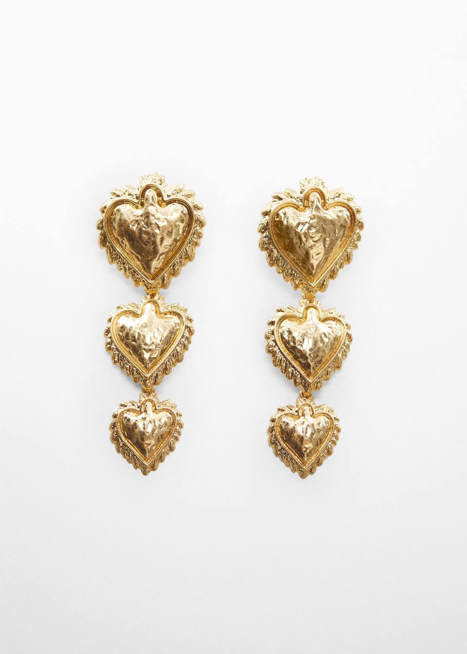 Heart earrings -  Women | Mango USA | MANGO (US)