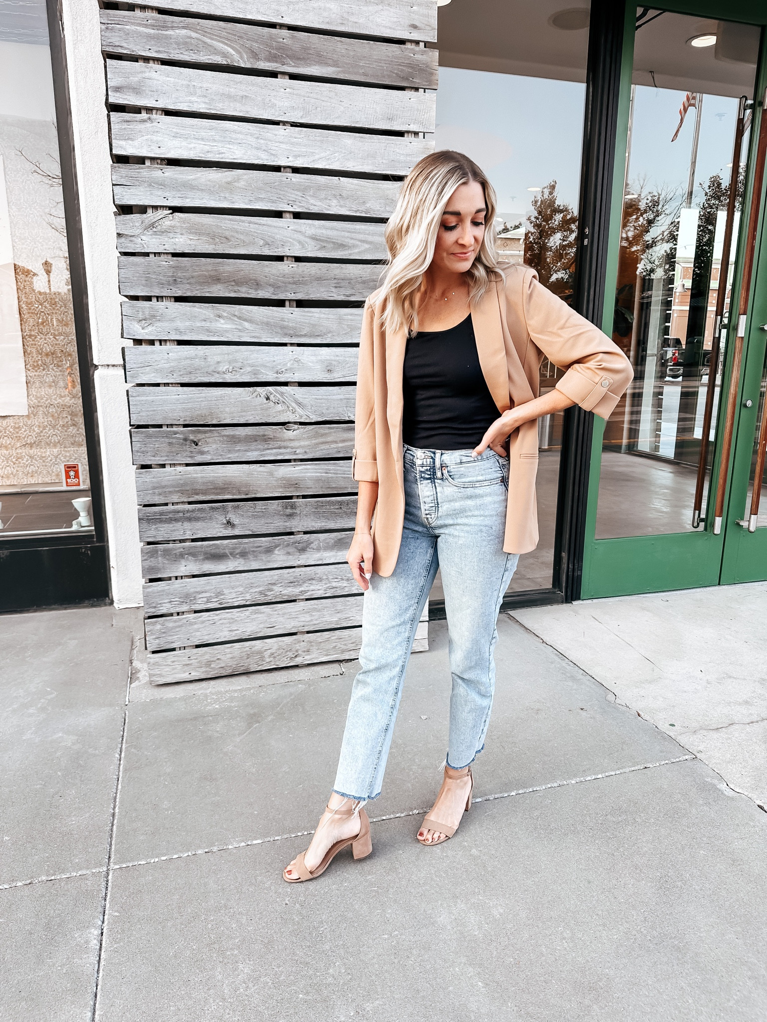 Simple style tip - when in doubt throw on a blazer to complete a look. Couldn’t link this exact blazer, so found similar ones on Amazon 

#LTKfindsunder50 #LTKSeasonal #LTKstyletip