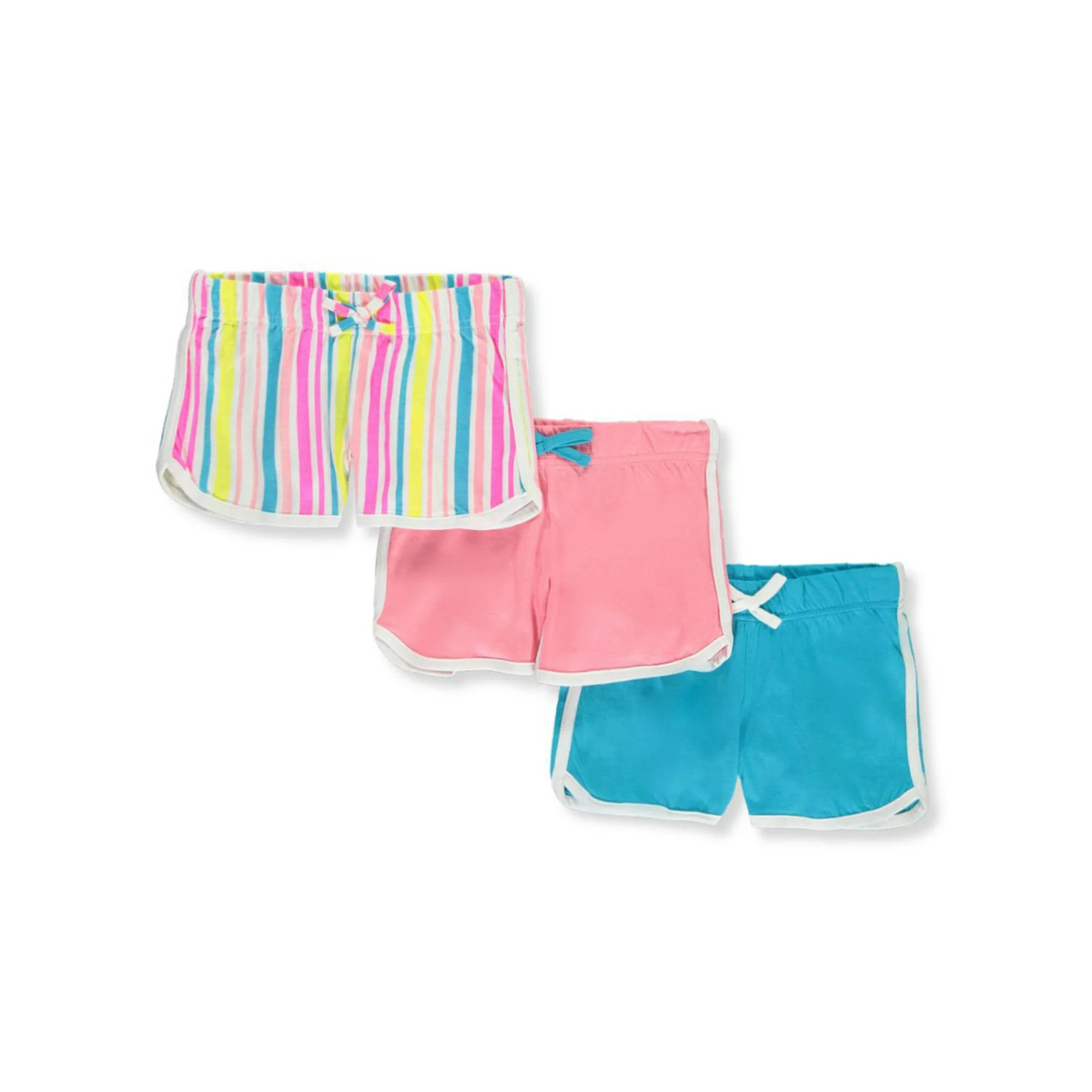 Pink Velvet Girls Solid & Printed Dolphin Shorts, 3-Pack, Sizes 4-16 | Walmart (US)