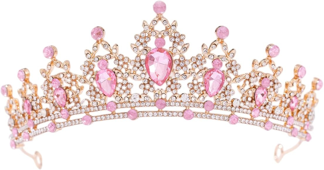 FORSEVEN Crystal Tiaras for Women, Wedding Tiaras and Crowns for Women Tiaras for Birthday Party ... | Amazon (US)