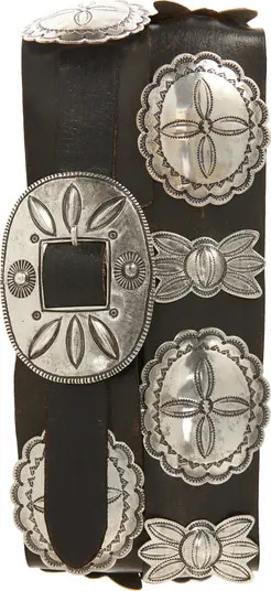 Ralph Lauren Purple Label Concho Leather Belt | Nordstrom | Nordstrom