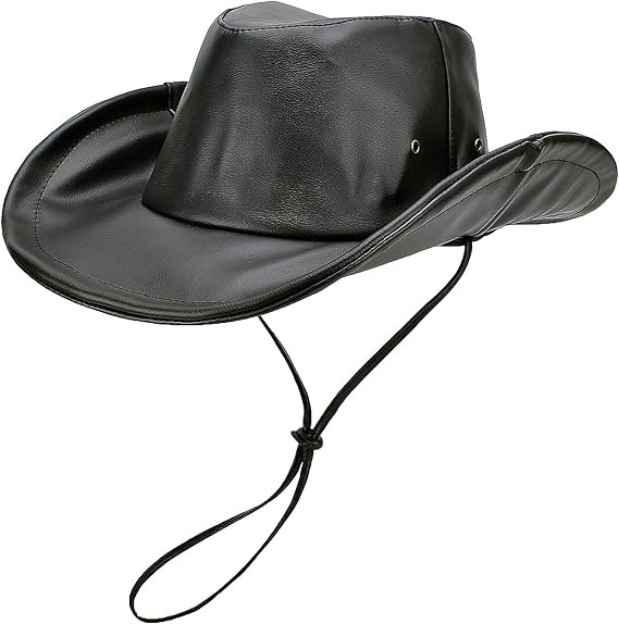 EINSKEY Unisex Leather Fedora Hat Panama Hat Western Cowboy Cowgirl Hat with Shapeable Brim, UPF5... | Amazon (US)