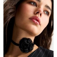 Black Flower Corsage Choker New Look | New Look (UK)