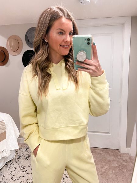 Ribbed Sweatsuit Matching Set Sweatshirt & Joggers w/ high waist and pockets. Soft & comfy! Love the fabric and the fit. Comes in more colors!!! Pretty bright spring yellow.

#hocspring (I am not a spring but this looks like HOC spring canary yellow or corn yellow… in my non-professional opinion). 😬

#LTKSeasonal #LTKunder50 #LTKstyletip