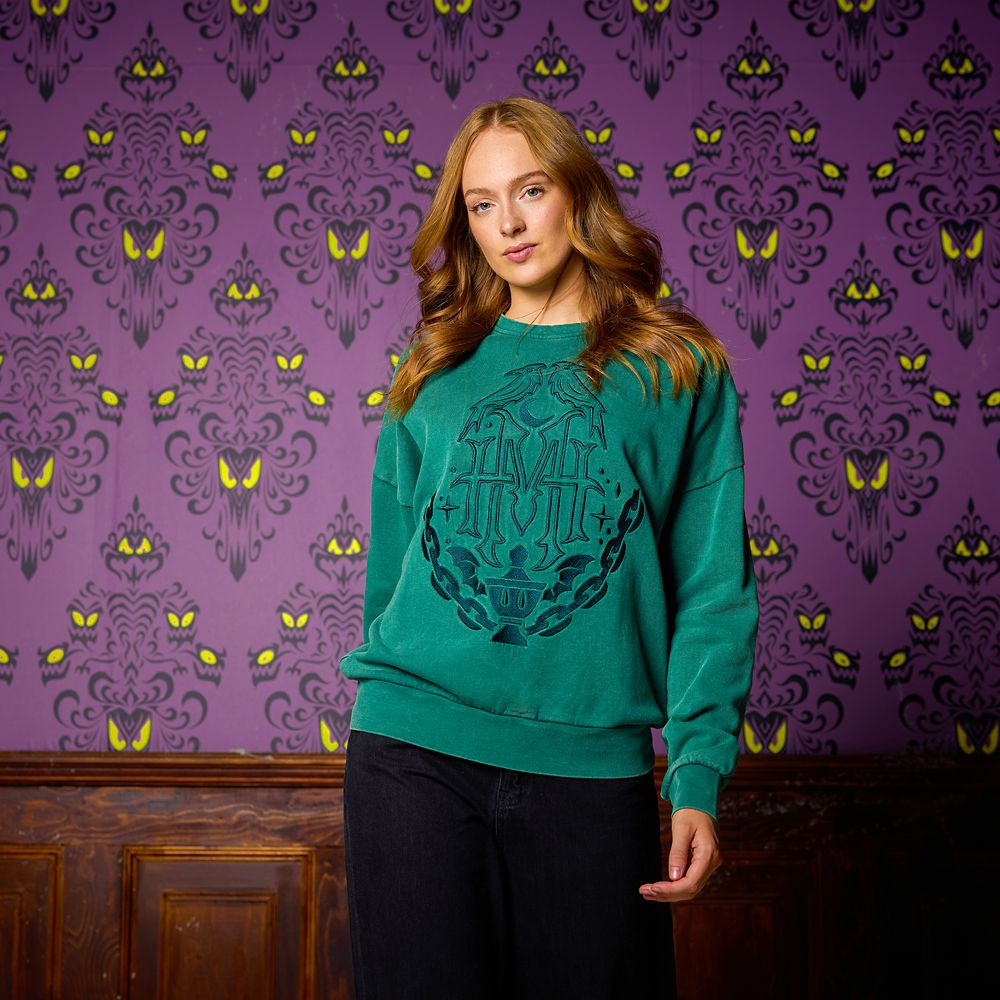 The Haunted Mansion Monogram Pullover Sweatshirt for Women by Her Universe – Exclusive | Disney Store