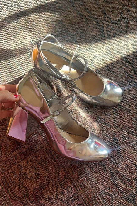 Silver Mary Jane heels for the holidays! Run tts and linked similar Walmart and target styles 

#LTKshoecrush #LTKHoliday #LTKSeasonal