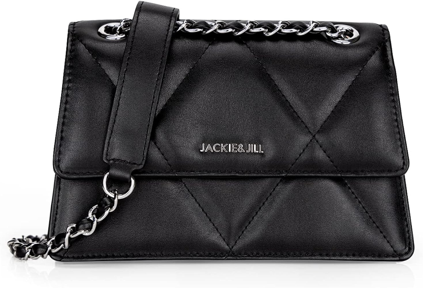 Jackie&Jill Quilted Crossbody Bags for Women,Small Shoulder Purse with Chain Strap,Classic Square... | Amazon (US)