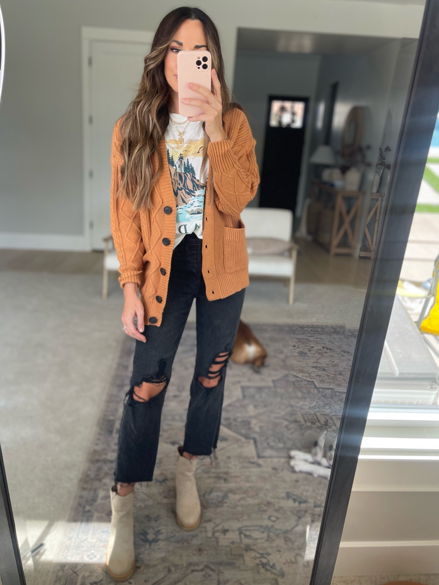 Cardigan on sale wearing a small 

#LTKunder50 #LTKstyletip #LTKsalealert