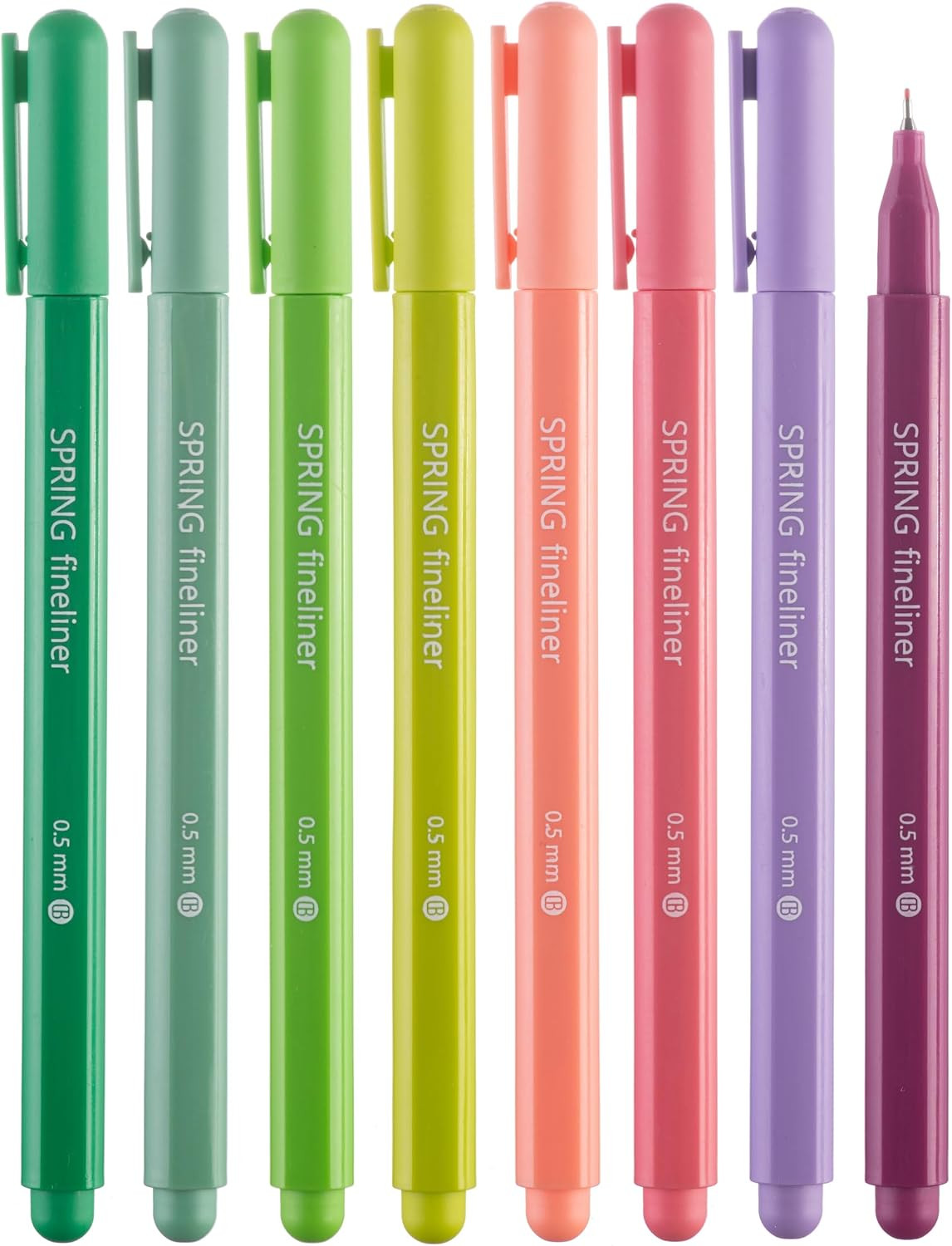 DIVERSEBEE Fine Tip Pens, 0.5mm Fine Point, Assorted Colors (Spring) | Amazon (US)