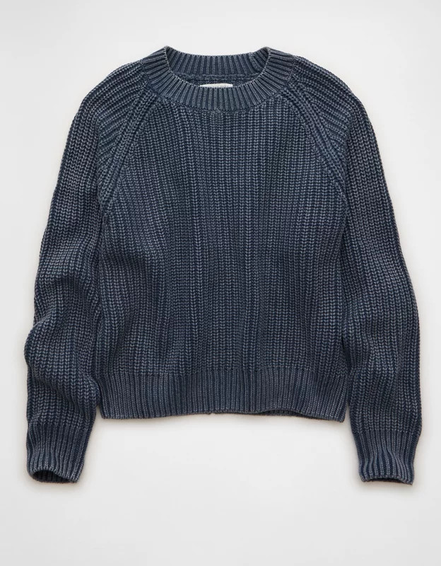 AE Crew Neck Raglan Sweater | American Eagle Outfitters (US & CA)