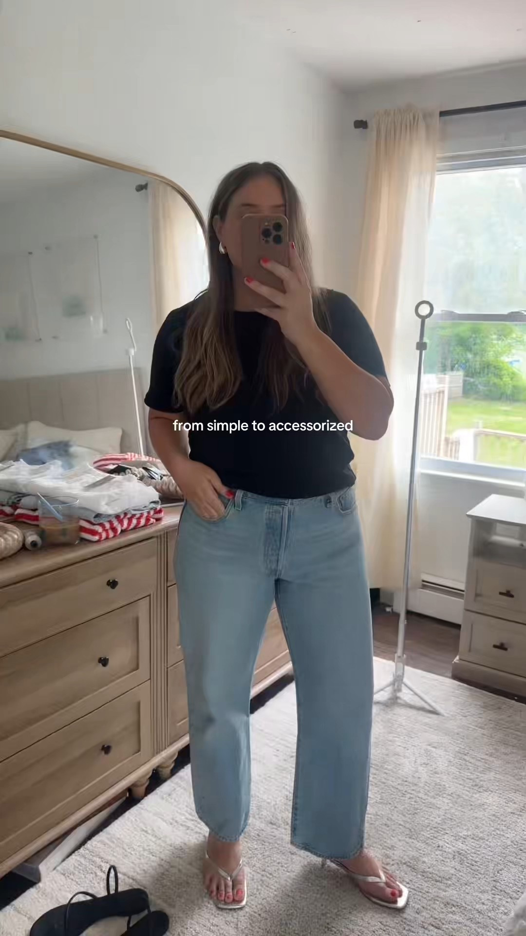 I size up one in tee
Size up one in jeans
Shoes tts


Levis
Sezane
Tshirt
Silver shoes
Silver accessories 
Amazon

#LTKFindsUnder100 #LTKPetite #LTKFindsUnder50